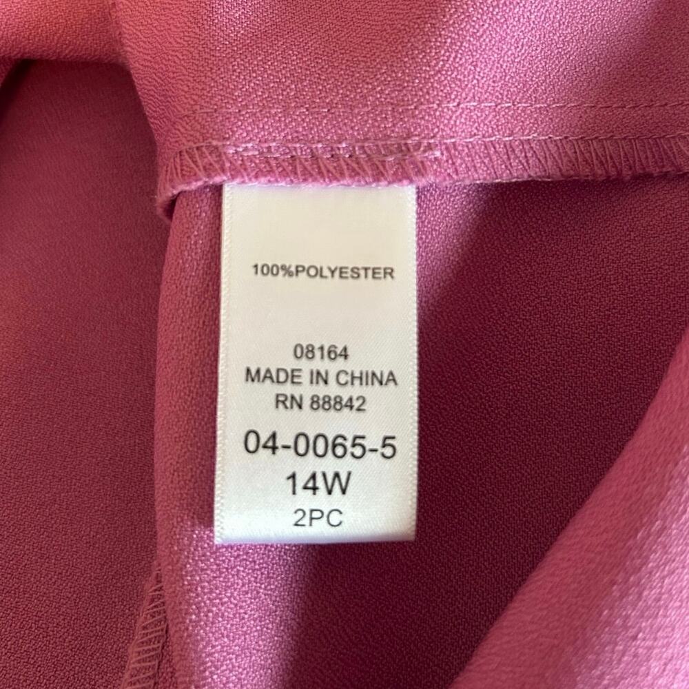 Roaman’s Women’s Plus Size Fit and Flare Suit Dress in Pretty Orchid Size 14W - Picture 9 of 11